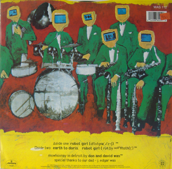 Was (Not Was) - Robot Girl | Mercury (WAS 112) - 2