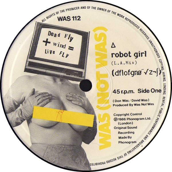 Was (Not Was) - Robot Girl | Mercury (WAS 112) - 3
