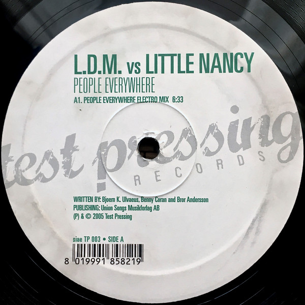L.D.M. vs. Little Nancy - People Everywhere | Test Pressing Records (TP 003) - main L.D.M. vs. Little Nancy - People Everywhere | Test Pressing Records (TP 003) - main