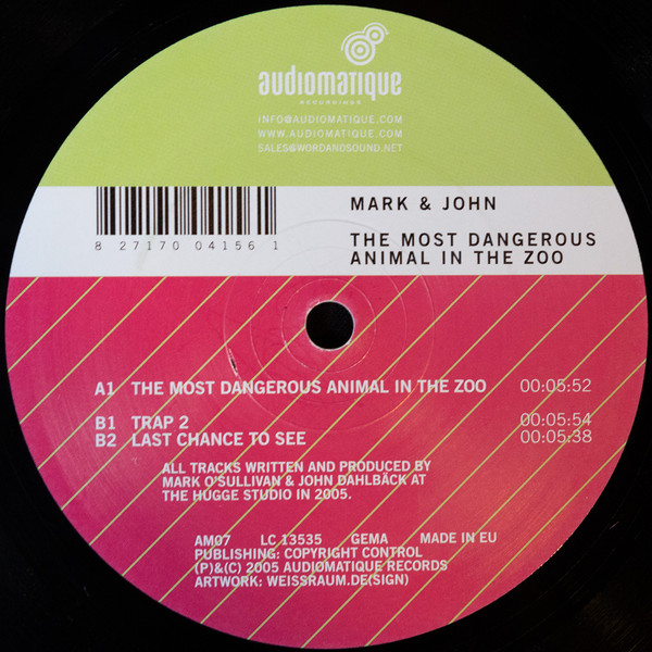 Mark & John - The Most Dangerous Animal In The Zoo | Audiomatique Recordings (AM07) - main Mark & John - The Most Dangerous Animal In The Zoo | Audiomatique Recordings (AM07) - main