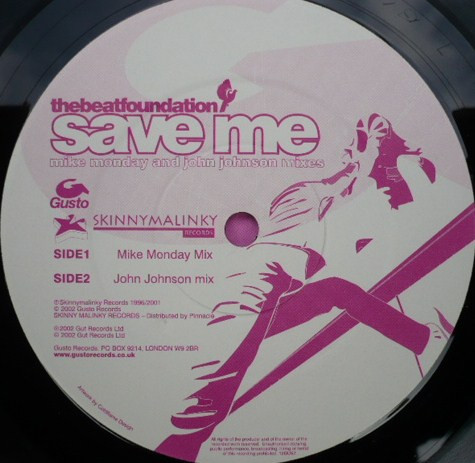 Beat Foundation - Save Me | Gusto Records (12GUS7) - 2