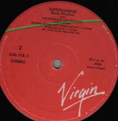 Supercharge - Body Rhythm | Virgin (200.718-I) - 3