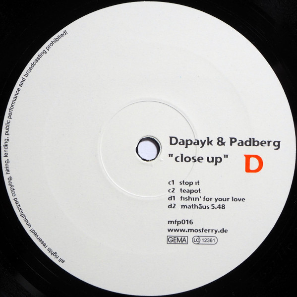 Dapayk & Padberg - Close Up | Mo's Ferry Prod. (mfp016) - 6 Dapayk & Padberg - Close Up | Mo's Ferry Prod. (mfp016) - 6