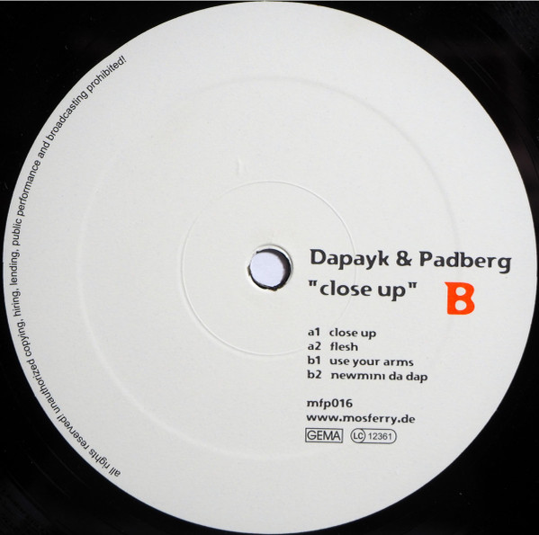 Dapayk & Padberg - Close Up | Mo's Ferry Prod. (mfp016) - 4 Dapayk & Padberg - Close Up | Mo's Ferry Prod. (mfp016) - 4