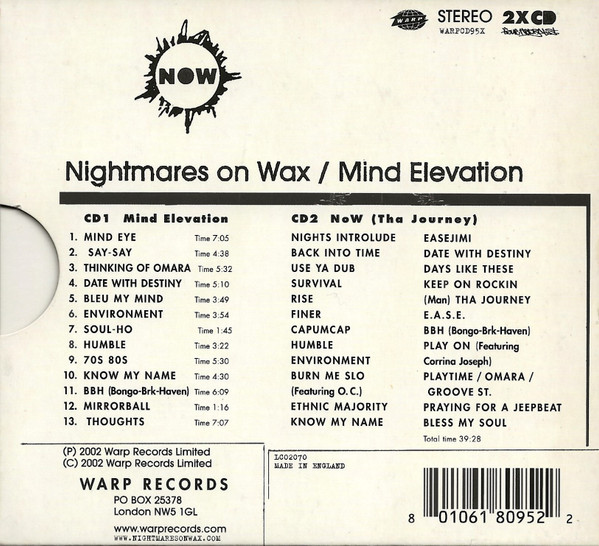 Nightmares On Wax - Mind Elevation | Warp Records (WARPCD95X) - 3