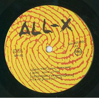 ALL-X - Sonic Trip | Ultra Violet Records (UV 02) - main