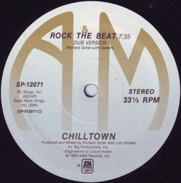 Chilltown - Rock The Beat | A&M Records (SP-12071) - 2