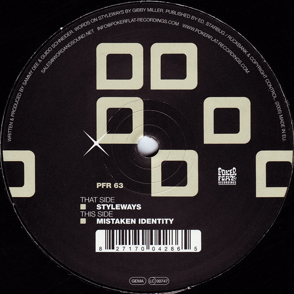 Sammy Dee & Guido Schneider - Styleways | Poker Flat Recordings (PFR 63) - 2 Sammy Dee & Guido Schneider - Styleways | Poker Flat Recordings (PFR 63) - 2