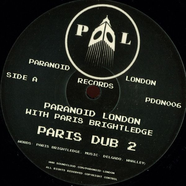 Paranoid London  &  Paris Brightledge - Paris Dub 2 | Paranoid London Records (PDON006) - main