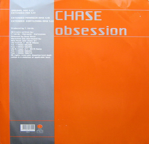 Chase - Obsession | Deep Blaze Records (DB030) - 2