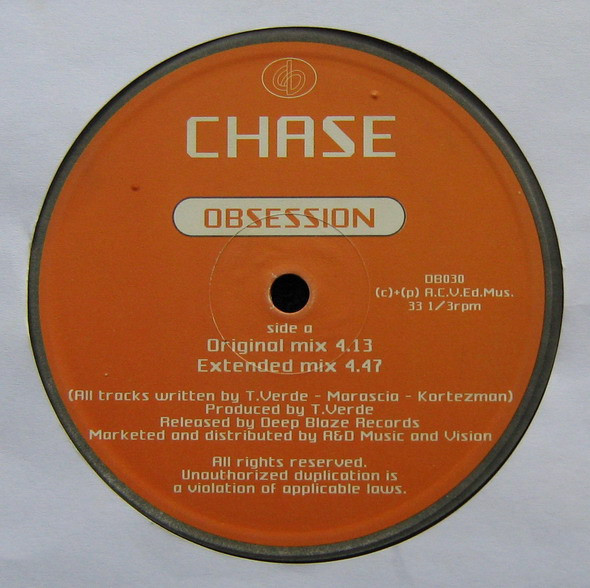Chase - Obsession | Deep Blaze Records (DB030) - 3