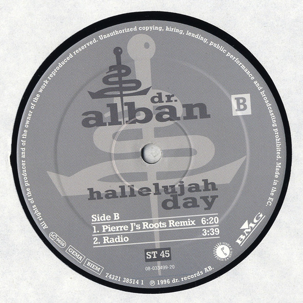 Dr. Alban - Hallelujah Day | BMG (74321 38514 1) - 4 Dr. Alban - Hallelujah Day | BMG (74321 38514 1) - 4