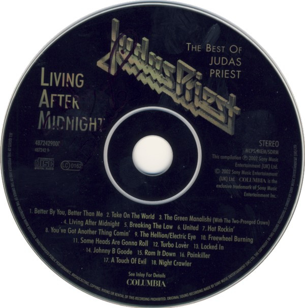 Judas Priest - Living After Midnight | Columbia (487242 9) - 3
