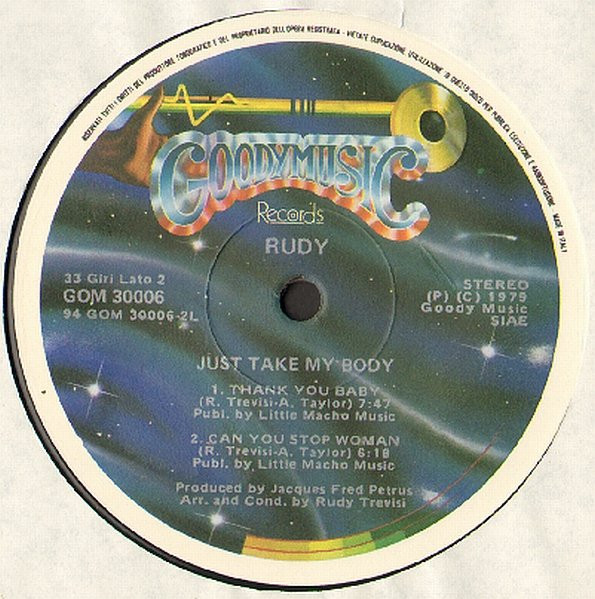 Rudy - Just Take My Body | Goody Music Records (GOM 30006) - 4 Rudy - Just Take My Body | Goody Music Records (GOM 30006) - 4