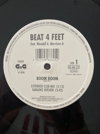 Beat 4 Feet - Boom Boom | GiG Records (GIG 666 252)