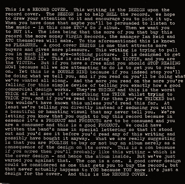 XTC - Go 2 - Vinilo | Virgin (V2108)