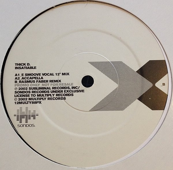 Thick Dick - Insatiable | Multiply Records (12MULTY88PX) - main Thick Dick - Insatiable | Multiply Records (12MULTY88PX) - main