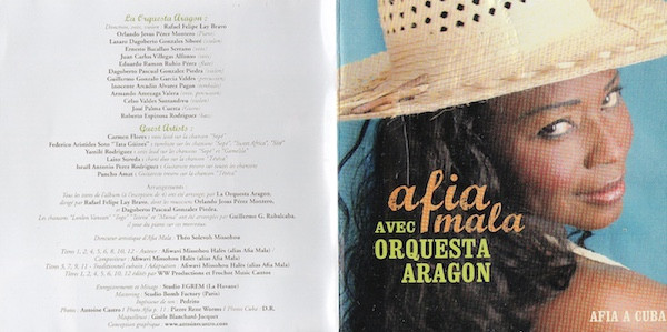 Afia Mala Avec Orquesta Aragon - Afia A Cuba | Cantos (079.0042.020) - 3