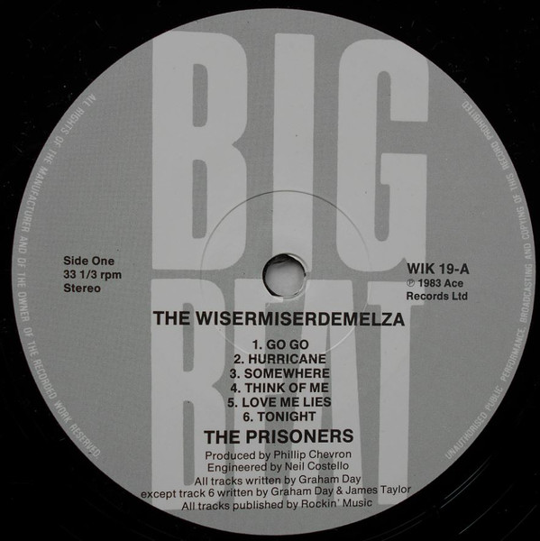 The Prisoners - Thewisermiserdemelza | Big Beat Records (WIK 19) - 3