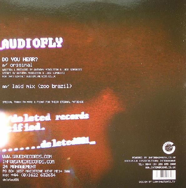 Audiofly - Do You Hear? | Deleted Records (deleted001) - 2 Audiofly - Do You Hear? | Deleted Records (deleted001) - 2