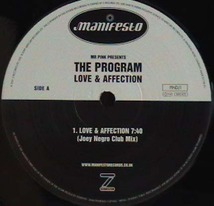 Mr Pink Presents The Program - Love And Affection | Manifesto (PINDJ 1) - 3