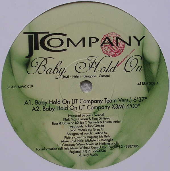 JT Company - Baby Hold On | Muzic Without Control Records (MWC 019) - 3