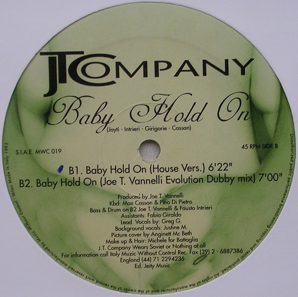 JT Company - Baby Hold On | Muzic Without Control Records (MWC 019) - 4
