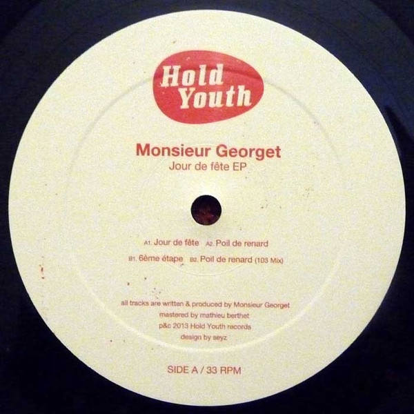 Monsieur Georget - Jour De Fête EP | Hold Youth (HY009) - main Monsieur Georget - Jour De Fête EP | Hold Youth (HY009) - main
