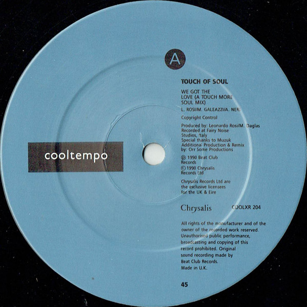 Touch Of Soul - We Got The Love (A Touch More Soul Remix) | Cooltempo (COOLXR 204) - 3 Touch Of Soul - We Got The Love (A Touch More Soul Remix) | Cooltempo (COOLXR 204) - 3