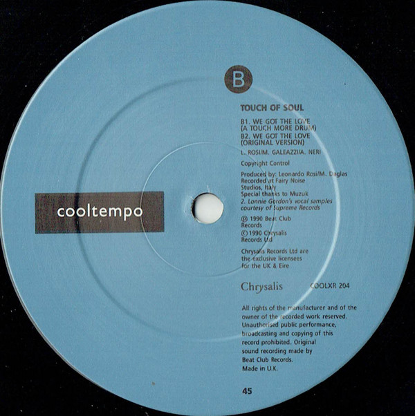 Touch Of Soul - We Got The Love (A Touch More Soul Remix) | Cooltempo (COOLXR 204) - 4 Touch Of Soul - We Got The Love (A Touch More Soul Remix) | Cooltempo (COOLXR 204) - 4
