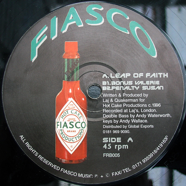 Laj & Quakerman - Leap Of Faith | Fiasco Records (FRB005) - main