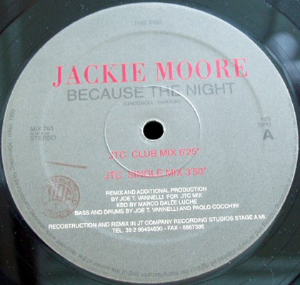 Jackie Moore - Because The Night (J. T. Vannelli Remixes) | Discomagic Records (MIX 793) - 2