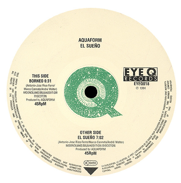 Aquaform - El Sueño | Eye Q Records (EYEQ018)