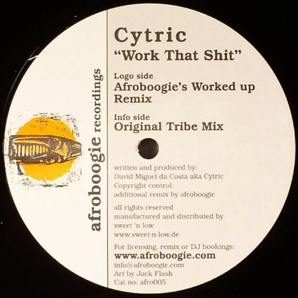 Cytric - Work That Shit | Afroboogie Recordings (afro005) - main