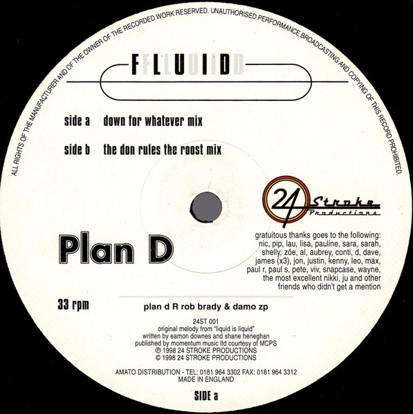 Plan D - Fluid | 24 Stroke Productions (24ST 001) - main Plan D - Fluid | 24 Stroke Productions (24ST 001) - main