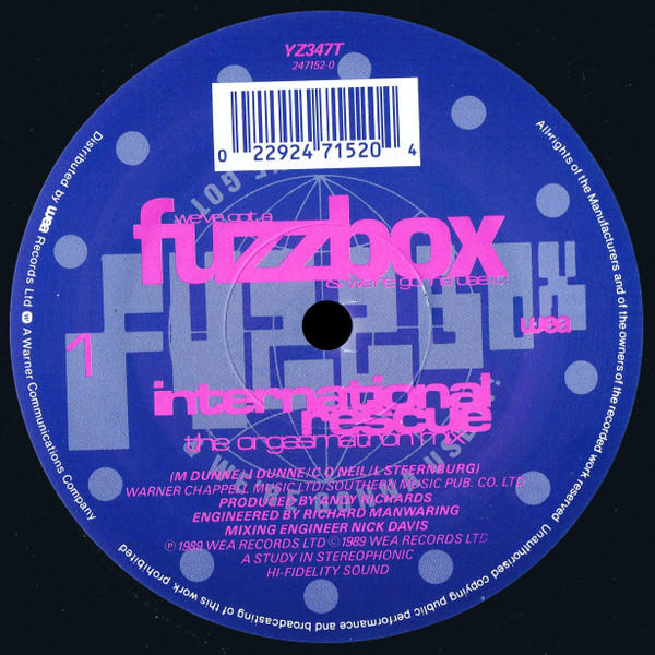 We've Got A Fuzzbox And We're Gonna Use It - International Rescue | WEA (YZ 347T) - 3 We've Got A Fuzzbox And We're Gonna Use It - International Rescue | WEA (YZ 347T) - 3