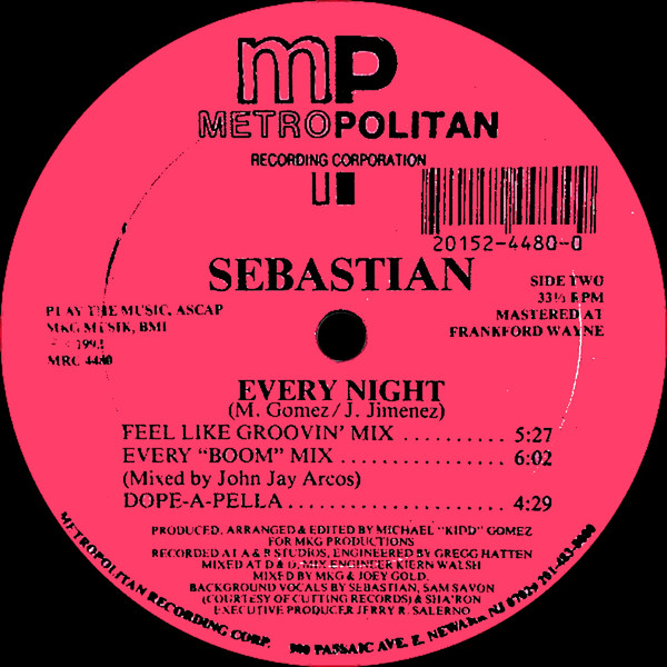 Sebastian - Every Night | Metropolitan Recording Corporation (MRC 4480) - 2
