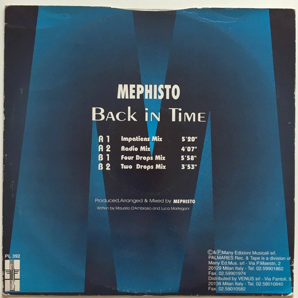 Mephisto - Back In Time | Palmares Records (PL 392) - 2 Mephisto - Back In Time | Palmares Records (PL 392) - 2