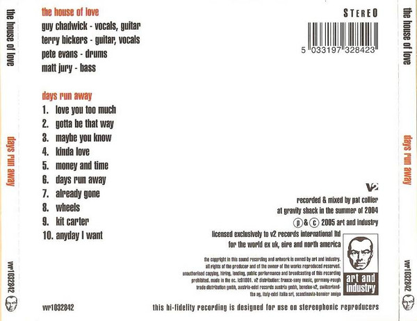 The House Of Love - Days Run Away | V2 (VVR1032842) - 2