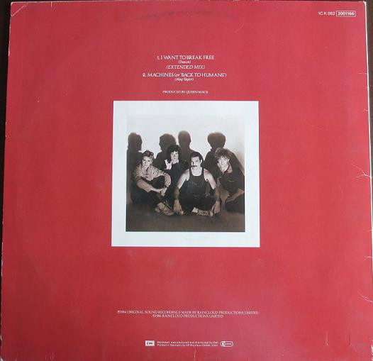 Queen - I Want To Break Free (Extended Mix) | EMI (1C K 062 2001166) - 2