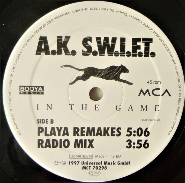 A.K.-S.W.I.F.T. - In The Game | MCA Records (MCT 70298) - 4