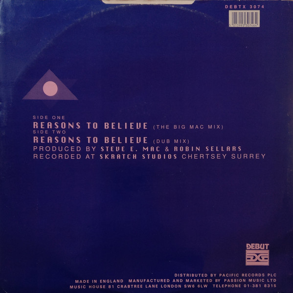 Rhyme Thyme - Reasons To Believe | Debut Edge Records (DEBTX 3074) - 2
