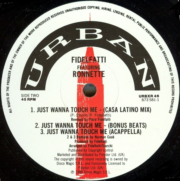 Fidelfatti With Ronnette - Just Wanna Touch Me | Urban (URBXR 46) - 4 Fidelfatti With Ronnette - Just Wanna Touch Me | Urban (URBXR 46) - 4