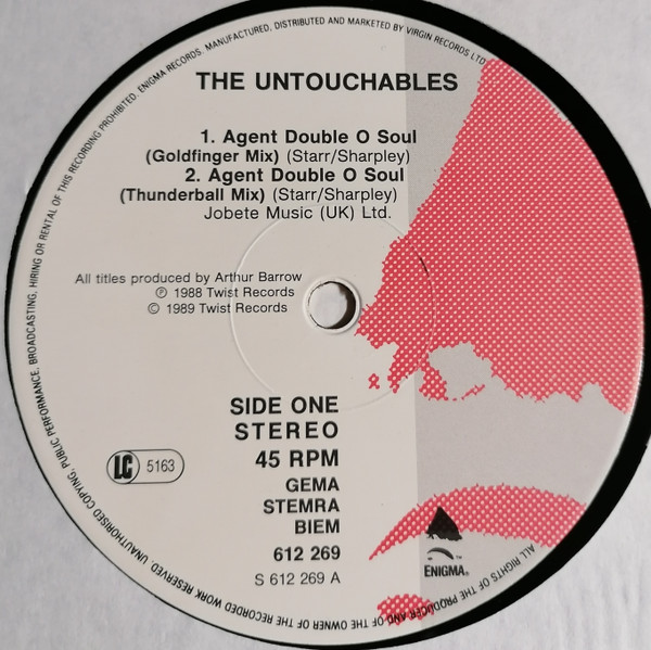 The Untouchables - Agent Double O Soul | Twist Records (612 269) - 2