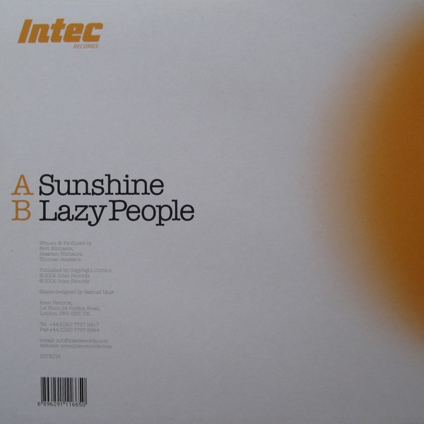 Tomaz vs. Filterheadz - Sunshine | Intec Records (INTEC16) - 2