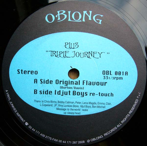Plus - Triple Journey | Oblong Records (OBL 001) - main
