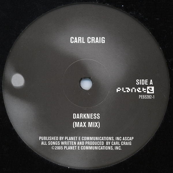 Carl Craig - Darkness / Angel | Planet E (PE65282-1) - main