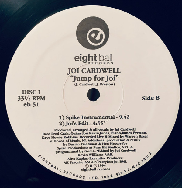 Joi Cardwell - Jump For Joi | Eightball Records (EB 51) - 4