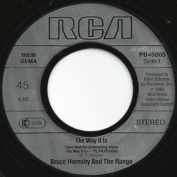 Bruce Hornsby And The Range - The Way It Is | RCA (PB 49805) - 3