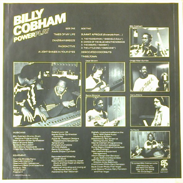 Billy Cobham - Powerplay | GRP (GRP 91027) - 4